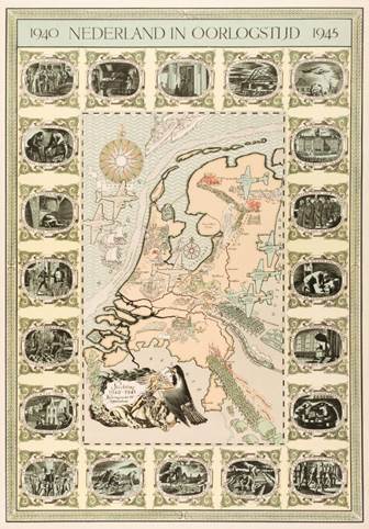 Meyer (Frans). 1940 Nederland in Oorlogstijd 1945, published Stichting, Amsterdam, circa 1947