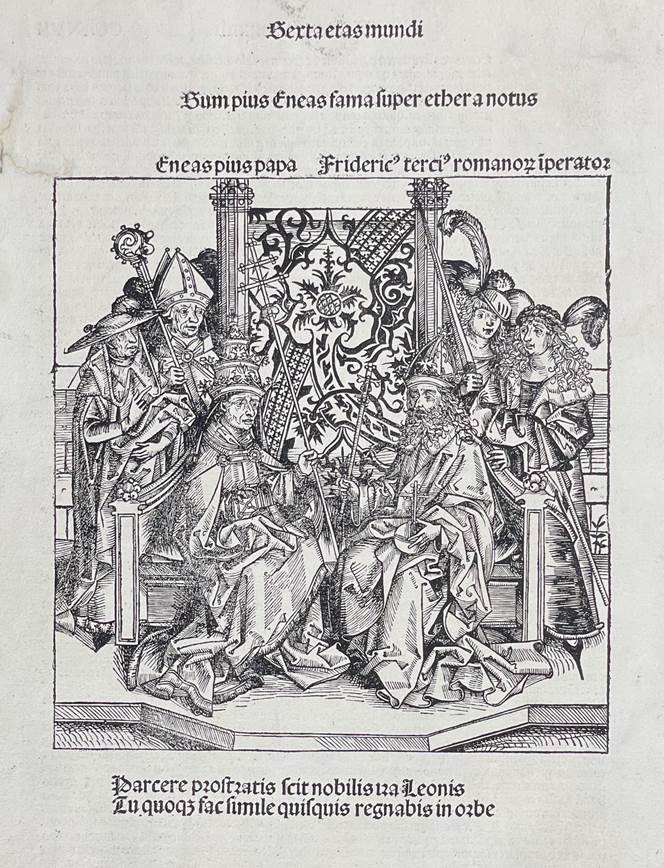 Schedel, pub. 1493 - Frederick III or Frederick the Fat, Holy Roman Emperor